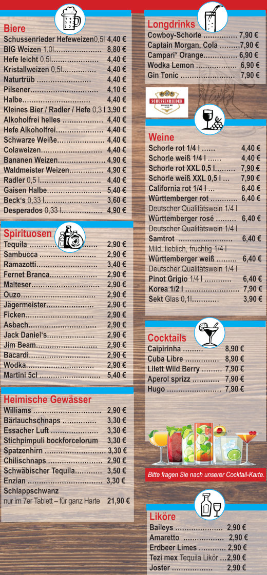 Engel Speisekarte, Seite 5